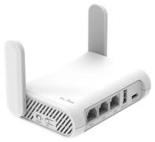 StarTech Gl.Icecat SFT1200 Mobiele WLAN-reisrouter - Dualband - 1200 Mbit/s - VPN met OpenVPN en WireGuard - OpenWrt - Wit
