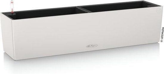 LECHUZA BALCONERA Color 80 Balkonbak - Lichtgrijs - ALL-IN-ONE set