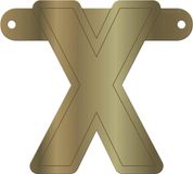 Folat Slingerletter X 12,5 X 11 Cm Karton Goud