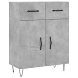 VidaXL Dressoir 69,5x34x90 cm bewerkt hout betongrijs