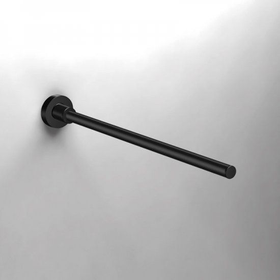 Douchebakkenopmaat.nl Handdoekhouder Techno 41 5cm zwart zwart