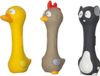 FLAMINGO - Hondenspeelgoed Latex Halters Dieren - 19 cm - Geel