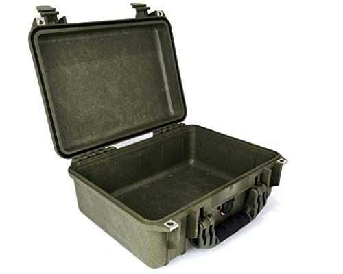 Peli 1450 Waterdichte Flightcase - Groen - 15L - Zonder Schuim