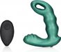 Shots Ouch! OU907MGR Beaded Vibrating Prostate Massager with Remote Control Metallic Green