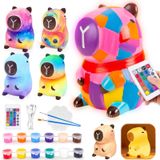 Capybara Lampe de nuit Enfants - Set de peinture - Set de bricolage - 16 couleurs - USB