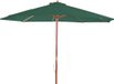 Parasol Florida - Ø 3,5m - Vert - Polyester/Bois