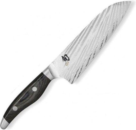 Kai Shun Nagare Santoku - 18 cm - Damascusstaal - Bruin/Zilver