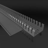 Gaestopas dakgoot serie E/4 80x40 met 4 mm moer grijs