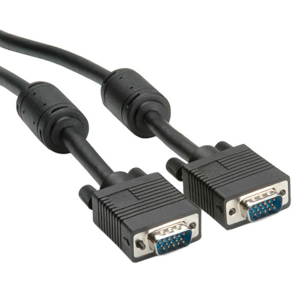 ROLINE Monitor Kabel met ferrietkernen + DDC, HD15M/M 20 m