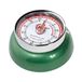 Zassenhaus Keukentimer SPEED | Ø 7 cm x 3 cm | racing green | zonder batterijen | roestvrijstalen behuizing | eierwekker magnetisch | retro keukenwekker analoog | keukenklok | 55 minuten mechanisch