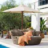LOBERON Parasol Brent champagne