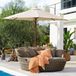 LOBERON Parasol Brent champagne