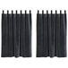VidaXL Gordijnen 2 stuks Donkergrijs 140 x 140 cm Fluweel