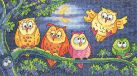 Heritage Crafts A Hoot of Owls borduren (pakket) 1296A