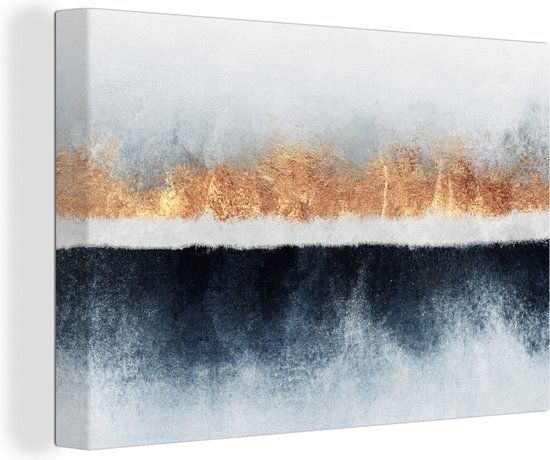 OneMillionCanvasses Canvas schilderij 150x100 cm - Abstract - Multicolor - Modern - Wanddecoratie