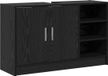 vidaXL Badkamerkast Zwart Eiken 90 x 29 x 55 cm