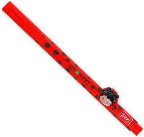LEGAMI Gelpen Lovely Friends - Lieveheersbeestje - Rode inkt