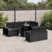 Maison Exclusive - Ensemble de jardin, composé de 11 pièces, avec coussins, noir, en polyrotin