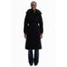 Desigual Imitatieleren Winterjas met Ceintuur - Zwart