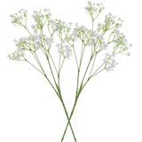 Merkloos / Sans marque Kunstbloemen Gipskruid/Gypsophila takken - 3x stuks - wit - 70 cm