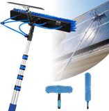 VEVOR 2-In-1 Telescopische Reinigingsborstel voor Zonnepanelen