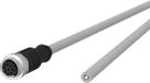 METZ CONNECT 142MKA20010 - 1 m - M12 - Female - Grey - 24/14 - Polyvinyl chloride (PVC)