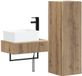 vidaXL Badkamermeubelset 2 st Artisanaal eiken 33 x 34,5 x 100 cm