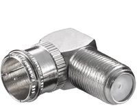 Goobay F-quick (m) - F (v) haakse adapter