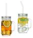 Omgoods Pots en verre 500 ml - Ensemble de 2