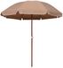 Merkloos Compacte Parasol - Ø 210 cm - Grijs