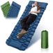 Unyqoos® Matelas de camping autogonflant avec pompe à pied intégrée et tapis de couchage isolant pour aventures en plein air
