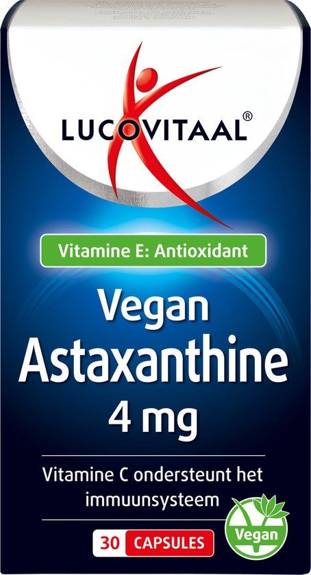 Lucovitaal Astaxanthine 4 mg - 30 capsules - Vegan