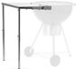 BBQ-Toro table d'appoint en Inox pour barbecue boule de Ø 57 cm | 55 x 51 x 47–74 cm | table latérale réglable en hauteur avec 4 crochets pour outils de barbecue