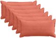vidaXL - Kussensloop - 6 stuks - Houten - Rood-Oranje - 40 x 70 cm - Corduroy