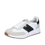Rieker dames veterschoenen wit/grijs - extra breed