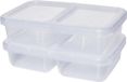 Kigima Boîtes repas avec 2 compartiments, set de 2, 2,4 litre