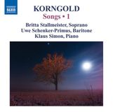 Korngold: Naxos Britta Stallmeister, Uwe Schenker-Primus, Klaus Simon - Korngold: Complete Songs Vol 1 (CD)