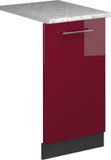 Vicco Fame-Line Vaatwasserfrontpaneel – 45 cm, WB Marmer Bordeauxrode hoogglans