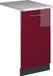 Vicco Fame-Line Vaatwasserfrontpaneel – 45 cm, WB Marmer Bordeauxrode hoogglans