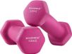 Unyqoos® Haltères Set de 2 Hexagonaux Néoprène Revêtus Entraînement Musculation Fitness Entraînement Domicile 1 kg