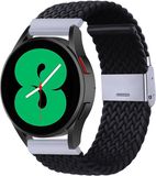 By Qubix - Braided nylon bandje - Zwart - Geschikt voor Huawei Watch GT 4 / GT 5 (41mm) & GT 5 Pro (42mm)
