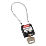 Compact Icecat Compact veiligheidsslot met kabel, 32 mm x 16 mm, zwart