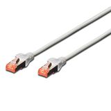 Ewent Cat 6 S/FTP netwerkkabel, dubbel afgeschermd, 2 RJ45-stekker, 15 m, grijs