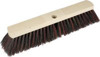 Buemag Bezemkop - Arenga/Elaston mix - zwart/rood - hard - hout - 40 cm - straatbezem/buitenbezem