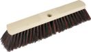 Buemag Bezemkop - Arenga/Elaston mix - zwart/rood - hard - hout - 40 cm - straatbezem/buitenbezem