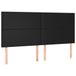 VidaXL Hoofdbord Noir 180x5x118/128 cm Similicuir