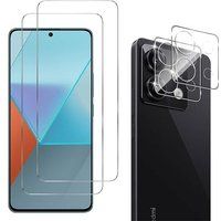 Phonillico® Gehard glas voor Xiaomi Redmi Note 13 PRO 5G en camerabescherming [Pack 2]