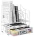 Omgoods - Organisateur de bureau multifonctionnel A4 avec compartiment de rangement