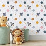Espace Papier Peint Enfants - Espace - 1 Rouleau = 50 Cm X 260 Cm