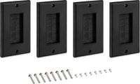 kwmobile kabeldoorvoer - Set van 4 - Zwart